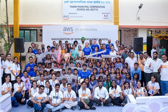 AWS helps transform Thane Municipal School into a vibrant learning hub benefitting over 400 students from underserved communities